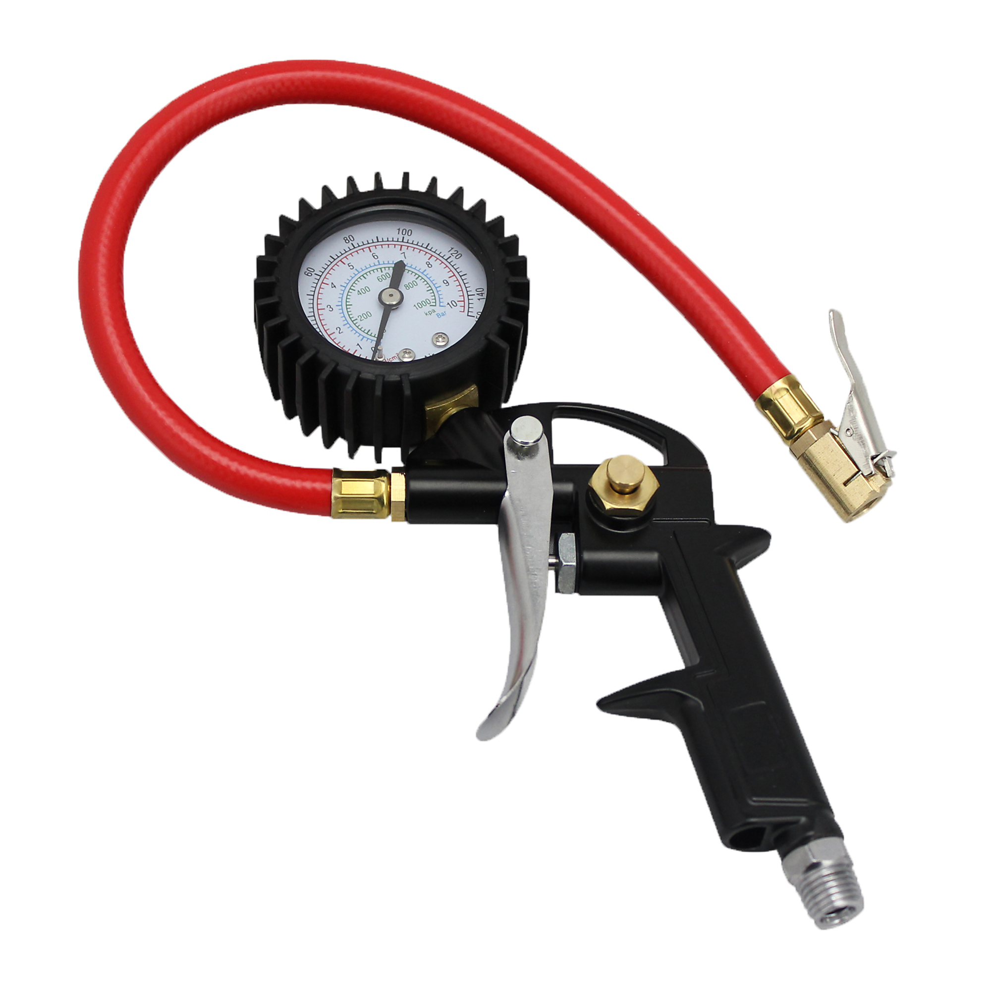 EXELAIR by Milton, Pistol Grip Analog Inflator Air Gauge, Model# EX0500P